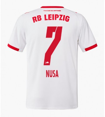 RB Leipzig Antonio Nusa #7 Hjemmebanetrøje 2025-26 Kortærmet